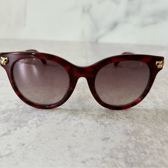 Cartier Panther Cateye Sunglasses Gradient Lenses - Picture 7 of 9